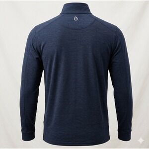 Tasc Men's Dark Blue Bamboo Performance Technology 1/4 Zip Pullover. Size LT